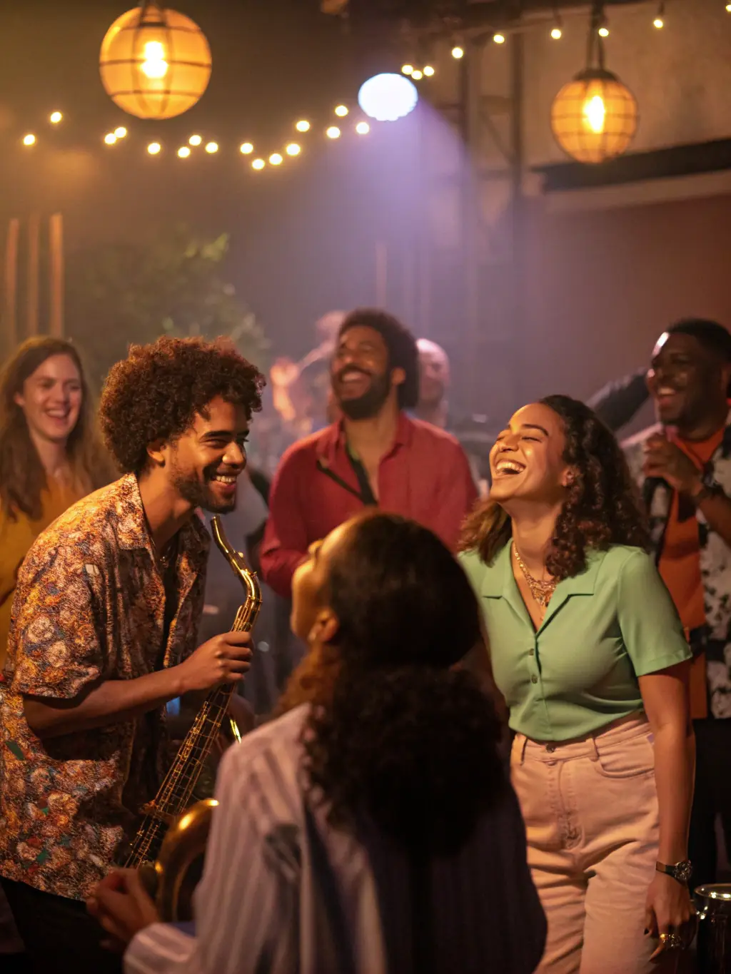 A visually appealing photograph of a diverse audience enjoying a concert organized by ASSOCIATION BUBO BUBO PROD, demonstrating the organization's role in promoting cultural events.